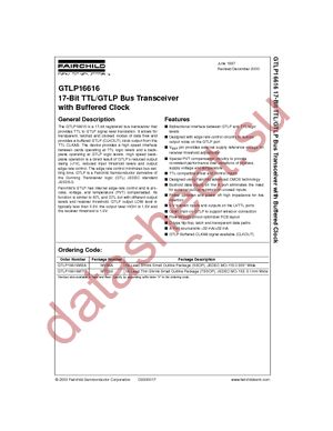 GTLP16616MEA datasheet  